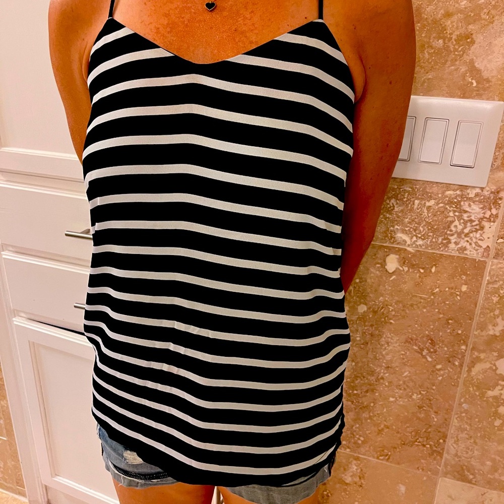 Express shirt. Stripped black and white. XS. New. Sexy.